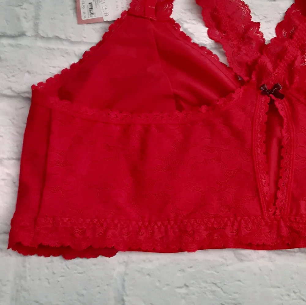 Cacique collection red lace bralette